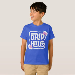Camiseta Drip Haus – Logotipo Retro Divertido
