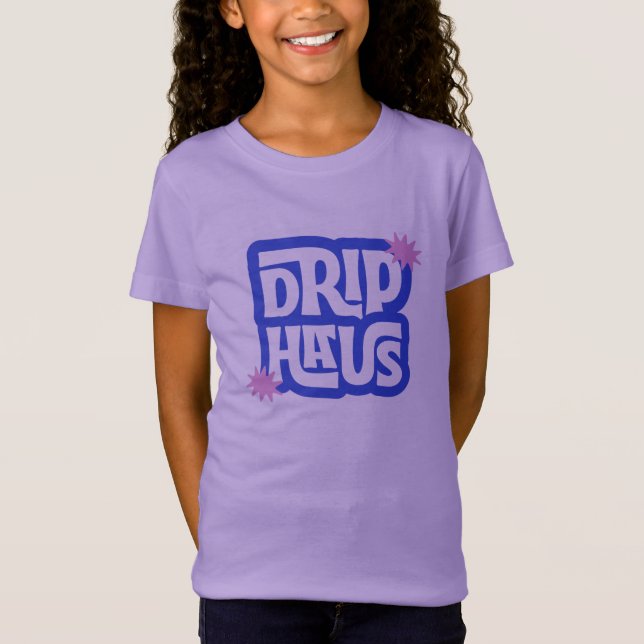 Camiseta Drip Haus – Logotipo Retro Divertido (Frente)