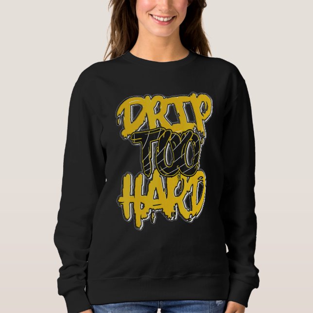 Camiseta Drip Too Hard Lightning 4s Matching (Frente)