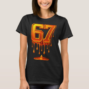 Camiseta Dripng Gold 67 Meme Respeite O Drip 67 Aura Dourad