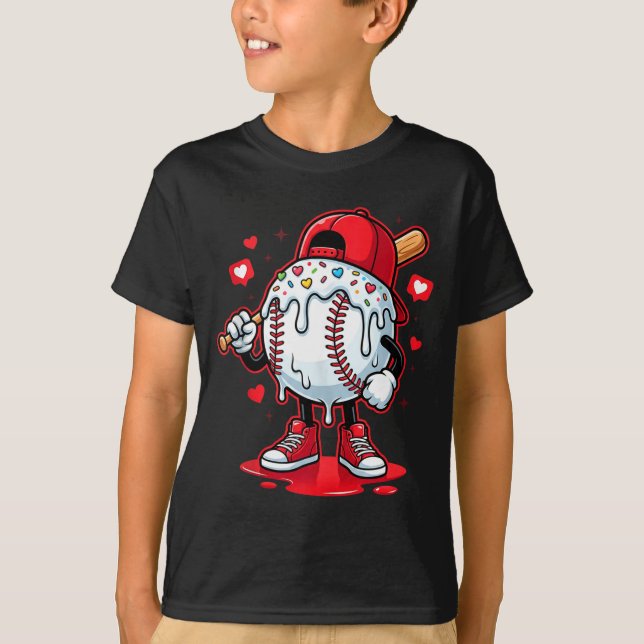 Camiseta Dripping Baseball Drip Icecream Apparel Youth Boy  (Frente)