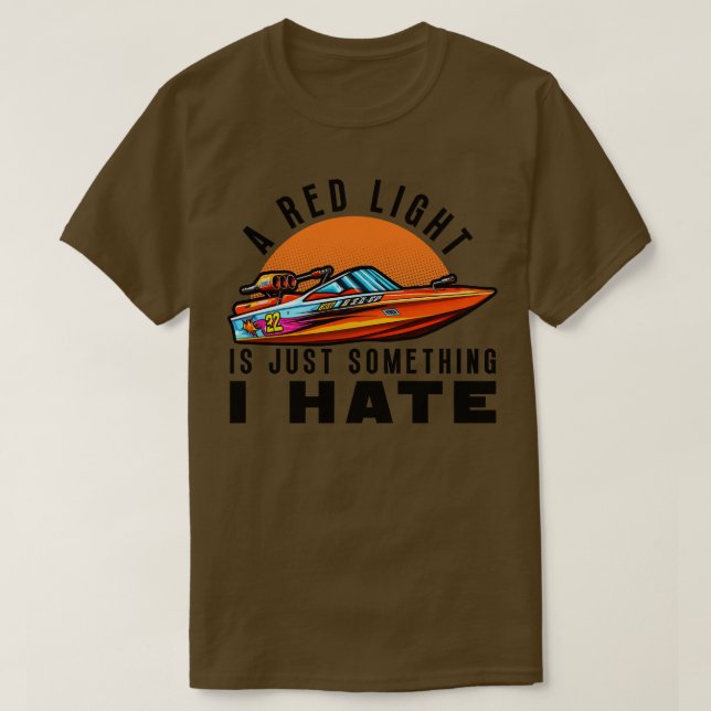 Camiseta Driver da boia de velocidade da correnteza do carr (Frente do Design)
