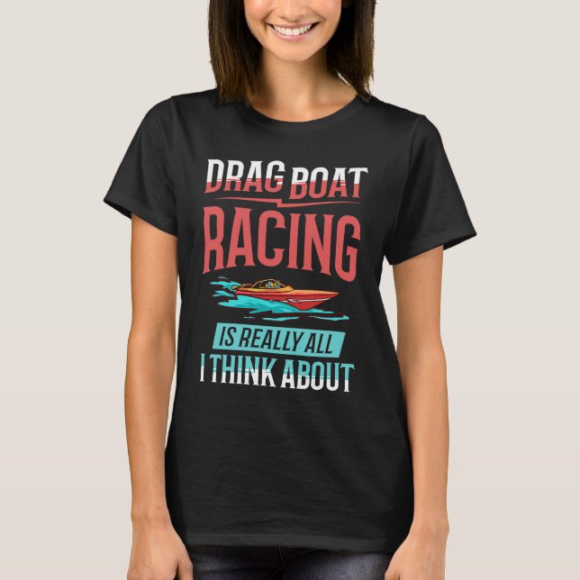 Camiseta Driver de Barco do modelo RC de Corrida de Embarca (Frente)