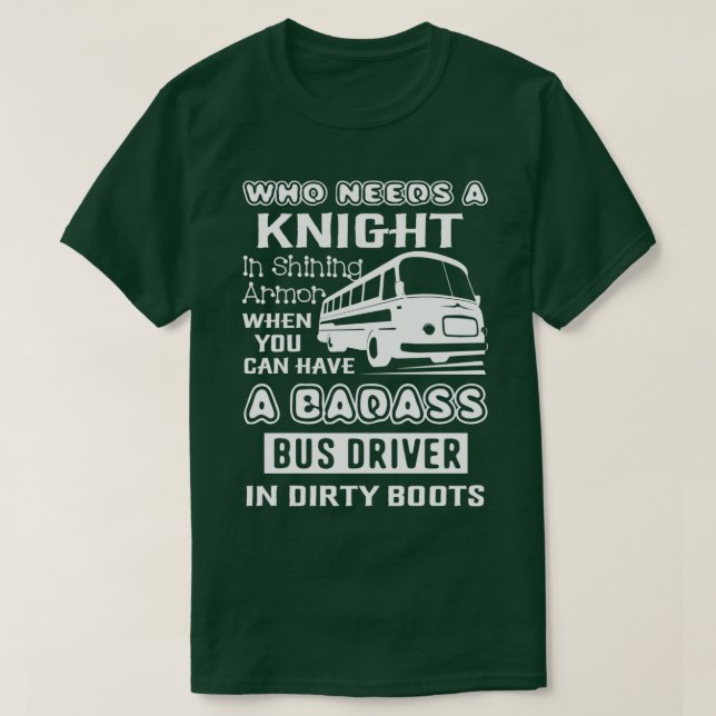 Camiseta Driver de barramento de barramento falsa (Frente do Design)