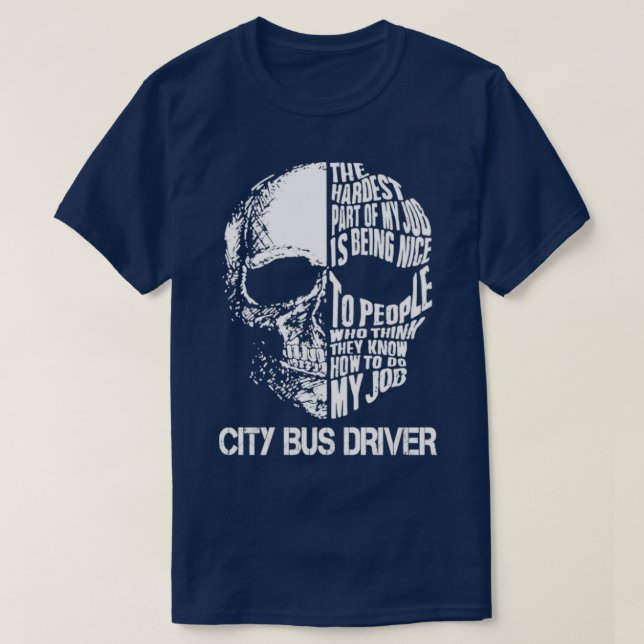 Camiseta Driver de Barramento de Cidade (Frente do Design)