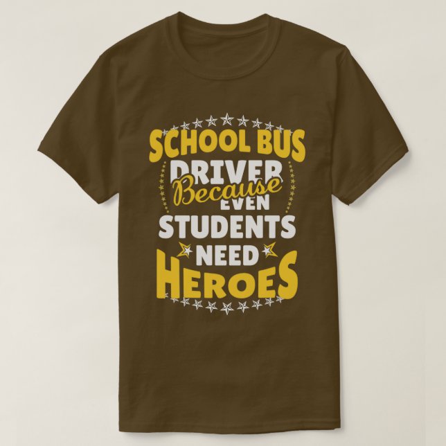 Camiseta Driver de Barramento Escolar 60 (Frente do Design)
