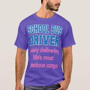 Camiseta Driver de barramento escolar fornecendo com segura