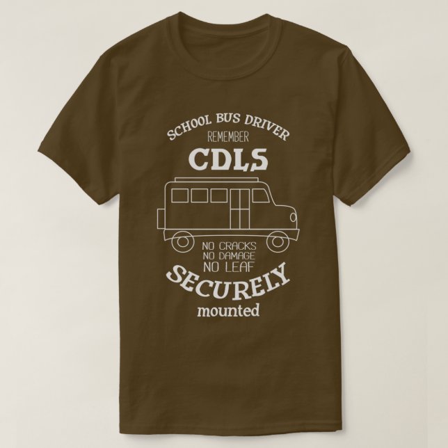 Camiseta Driver de Barramento Escolar Lembre-se do CDLS I M (Frente do Design)