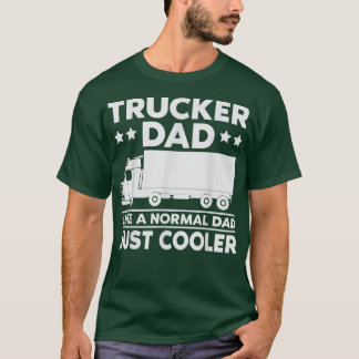 Camiseta Driver de Caminhão de pai Desi de Texto do Caminha