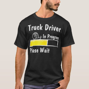 Camiseta Driver de Caminhão Futuro em Andamento Aguarde
