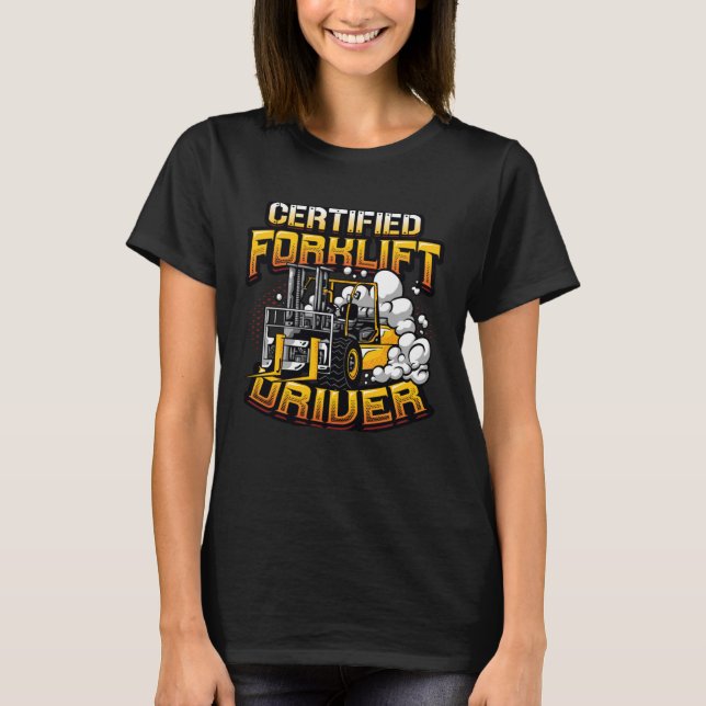 Camiseta Driver de empilhadeira certificado (Frente)