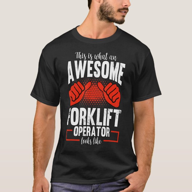 Camiseta Driver de empilhadeira do depósito (Frente)