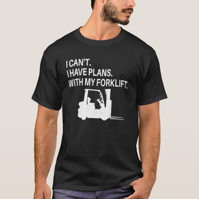 Camiseta Driver de empilhadeira que tenho planos com meu em (Frente)