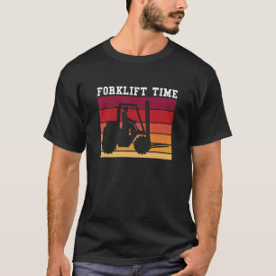 Camiseta Driver de empilhador de Tempo do Forquilhador Retr