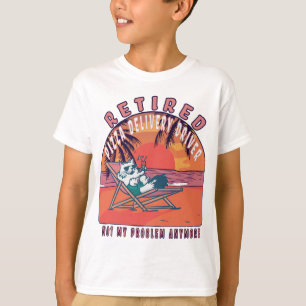 Camiseta Driver de entrega de pizza aposentado Furioso Vint