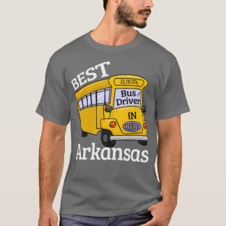 Camiseta Driver de Melhor Barramento Escolar do Arkansas