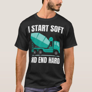 Camiseta Driver de Mixer de Cimento de Concreto Engraçado 