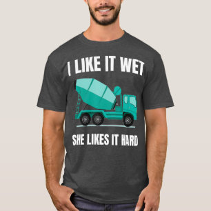Camiseta Driver de Mixer de Cimento de Concreto Engraçado 