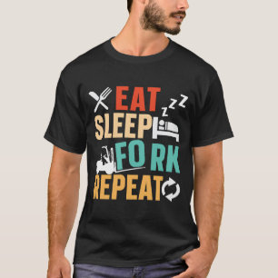 Camiseta Driver de repetição do garfo de repouso do operado