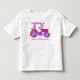 Camiseta Driver de Trator Rosa Futuro