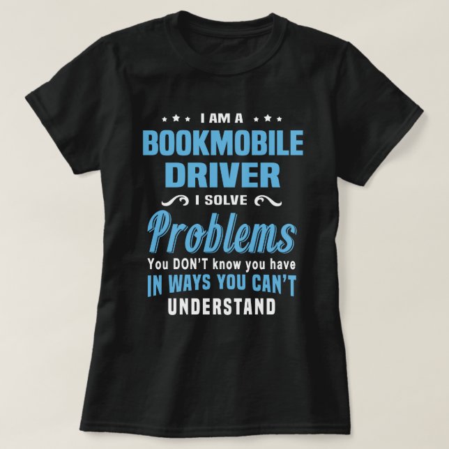 Camiseta Driver do Bookmobile (Frente do Design)