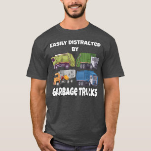 Camiseta Driver Do Garbage Distraído Facilmente Por Tr De L