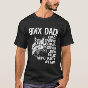 Camiseta Driver Mecânico Do Patrocinador Do Pai Bmx Na Part