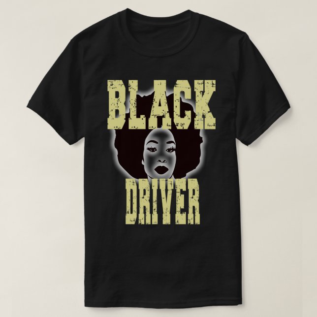 Camiseta Driver preto (Frente do Design)