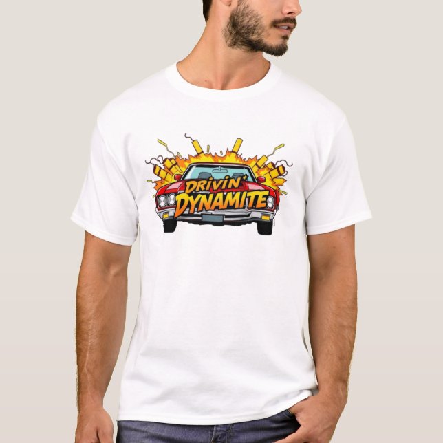 Camiseta Drivin' Dynamite 1970 Oldsmobile 442 (Frente)