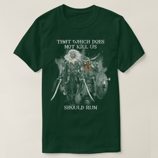 Camiseta Drizzt DoUrden e Bruenor Battlehammer (Frente do Design)