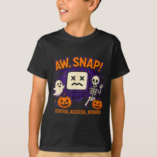 Camiseta Droga esqueleto fantasma assustador abóbora erro