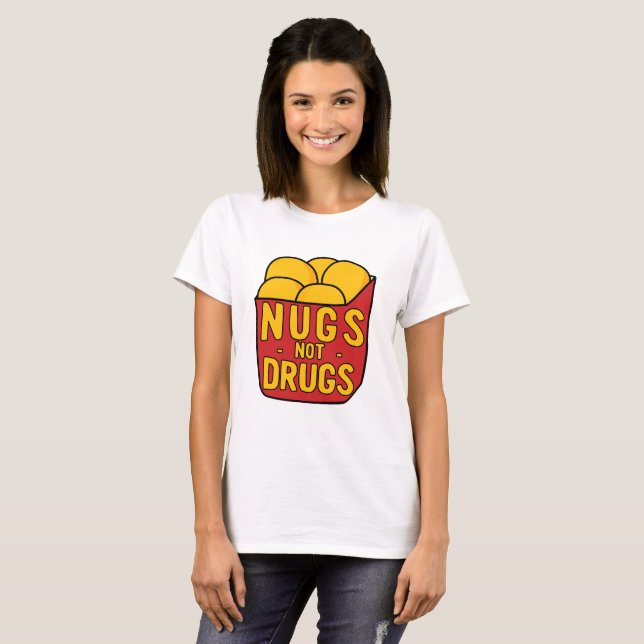 Camiseta Drogas de Nugs não (Frente Completa)