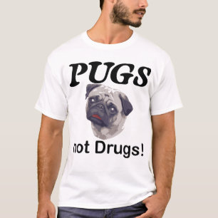 Camiseta drogas dos pugs não