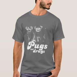 CAMISETA DROGAS DOS PUGS NÃO