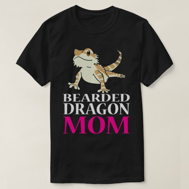 Camiseta DROGON MÃE DO DRAGON MOMA Pet Proprietários Lizard (Frente do Design)