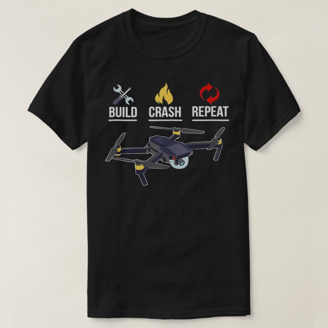 Camiseta Drone Drone Drone Drone Drone Drone Alojou Present (Frente do Design)
