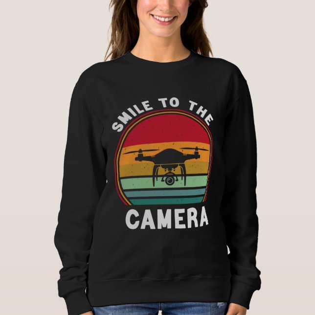 Camiseta Drone Pilot Smile To The Camera FPV Quadcopter (Frente)