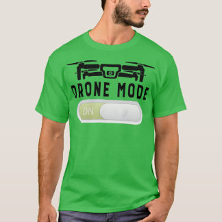 Camiseta Drone Piloto Drones Vovô Dotado Modo Drone em