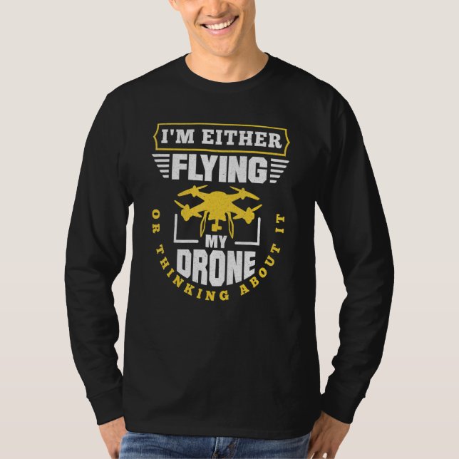 Camiseta Drone-Quadros De Drone-Drone Fpv (Frente)