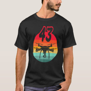 Camiseta Drones De Controle Remoto Retro No Meu Aniversário