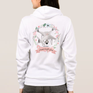 Camiseta Drones são para Girls Hoodie
