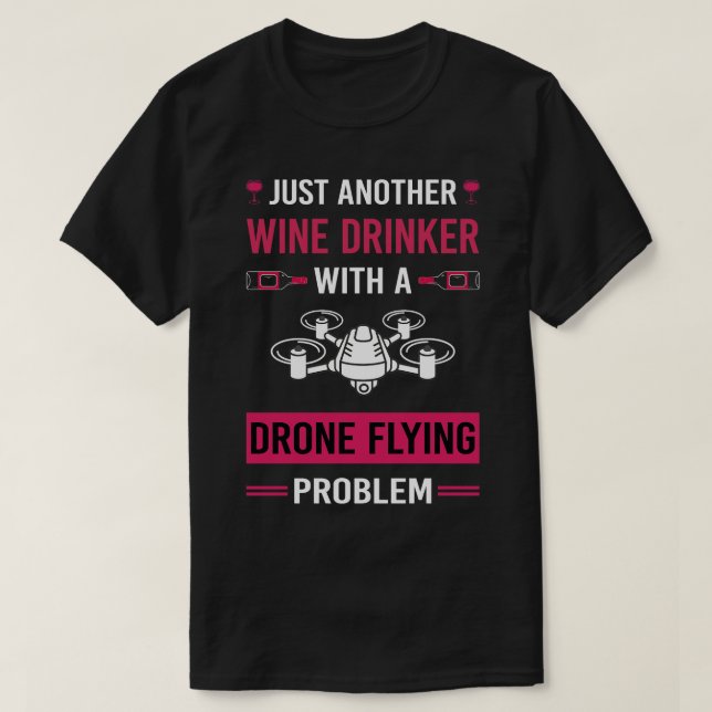 Camiseta Drones Vinhos Drones Voadores (Frente do Design)