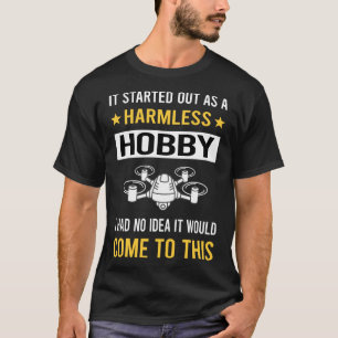 Camiseta Drones voadores de hobby sem calor