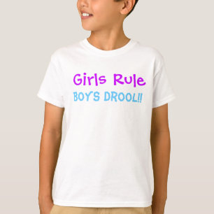 Camiseta Drool dos meninos da regra das meninas
