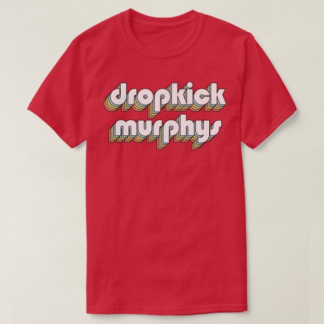 Camiseta Dropchut Murphys Retro Rainbow Typografia Rua Desb (Frente do Design)