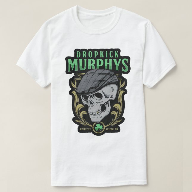 Camiseta dropkickmurphys,murphys maskeses,murphys musicais (Frente do Design)