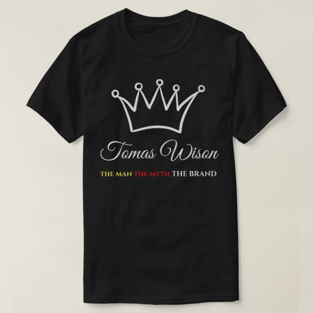 Camiseta Drownii Roupa Tomas Wison, O Teto Gráfico Da Marca (Frente do Design)