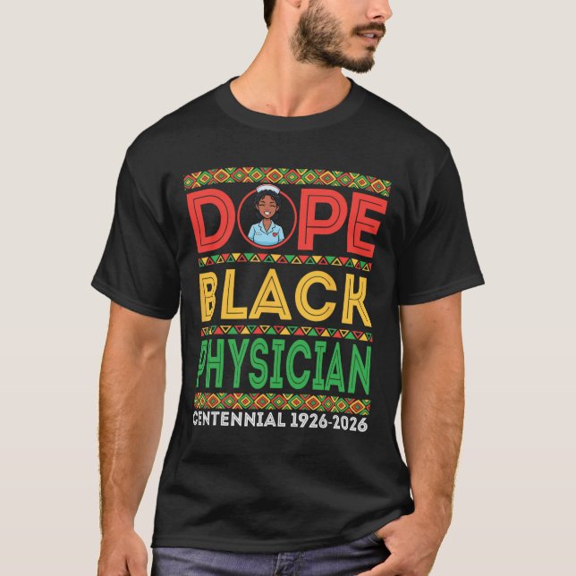 Camiseta Drug Black Physician Centennial 1926 2026 Black Hi (Frente)