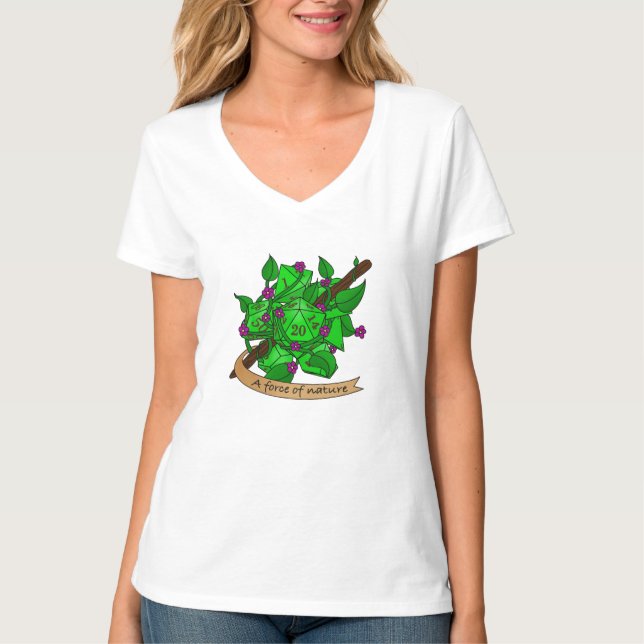 Camiseta Druid Dice Design (Frente)