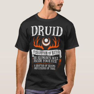 Camiseta Druid O Campeão Da Natureza - Dragões Dungeons (